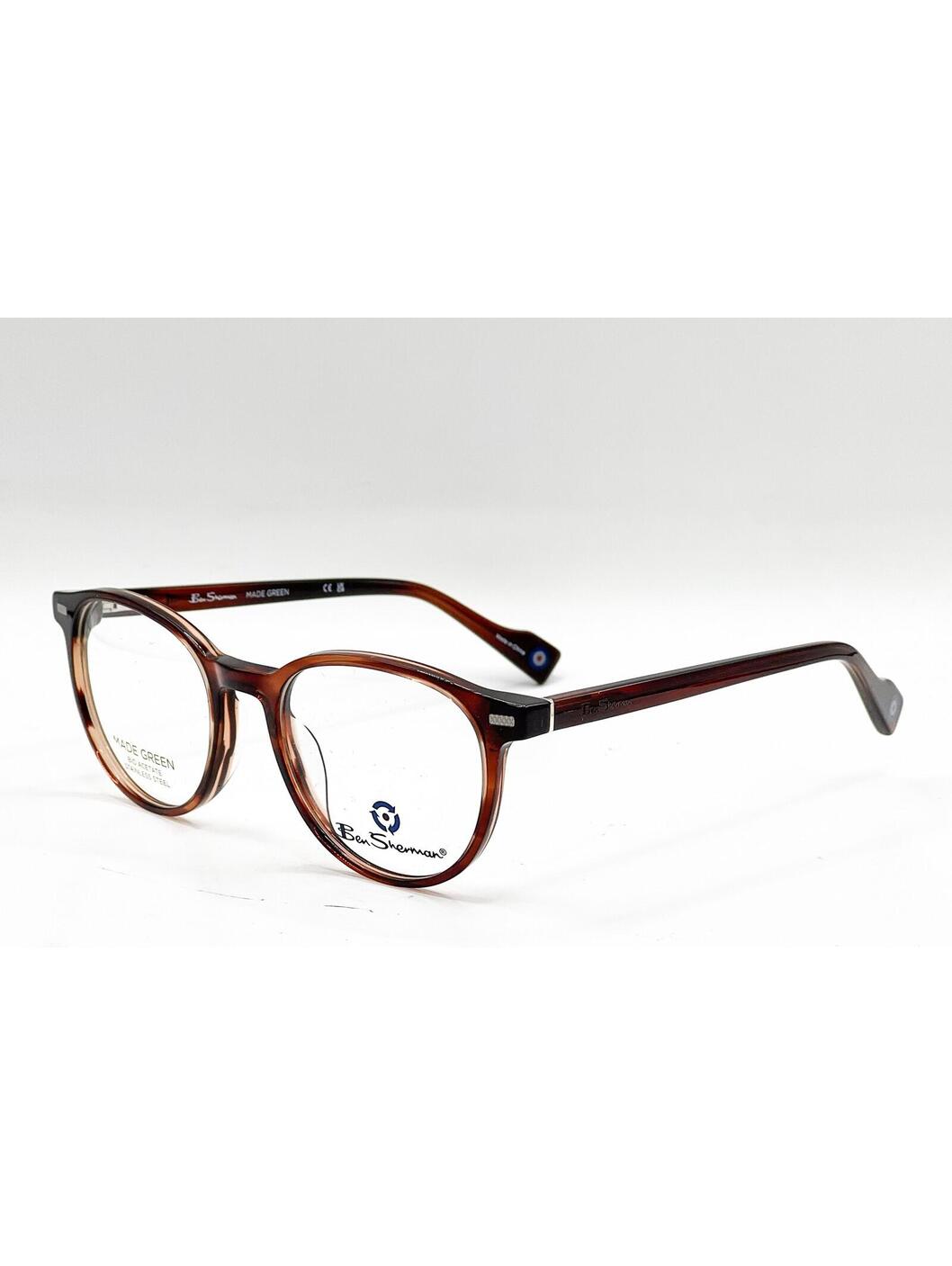 Ben Sherman York C02 Brown Horn Authentic Eyeglasses 51-20-140